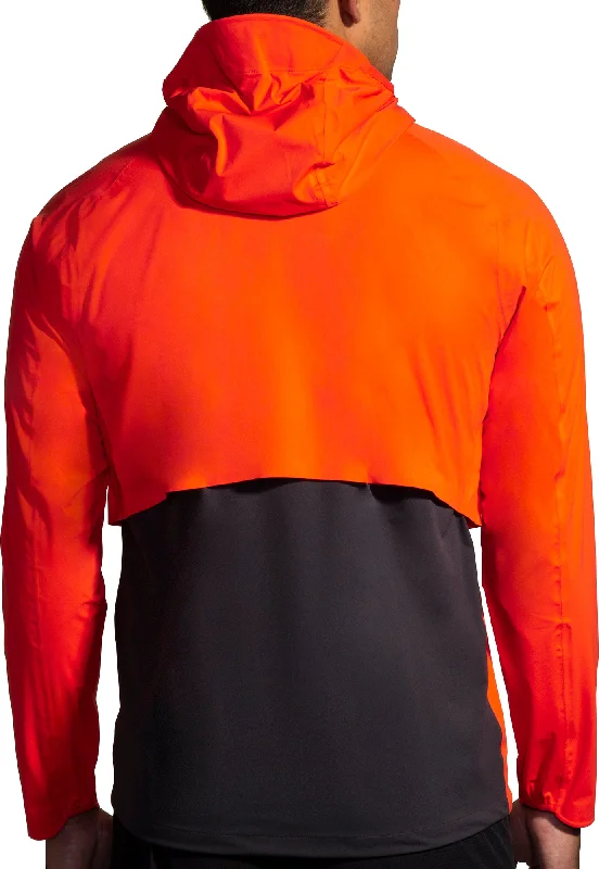 Brooks High Point Waterproof Mens Running Jacket - Red