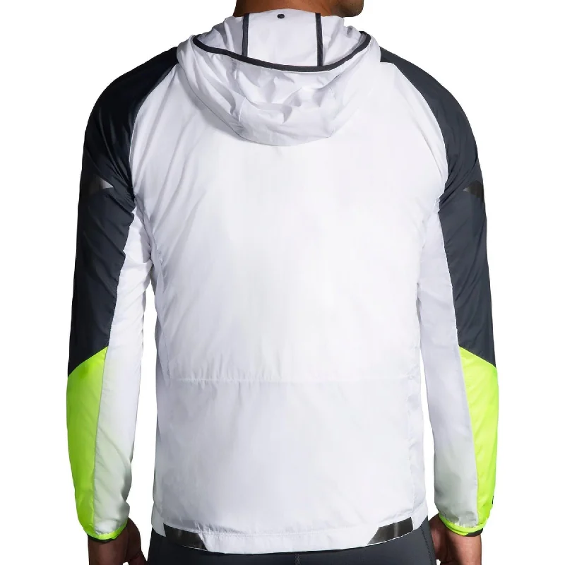 Brooks Run Visible Convertible Mens Running Jacket - White