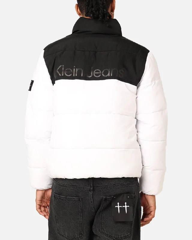 Calvin Klein Blocking Puffer Jacket Bright White