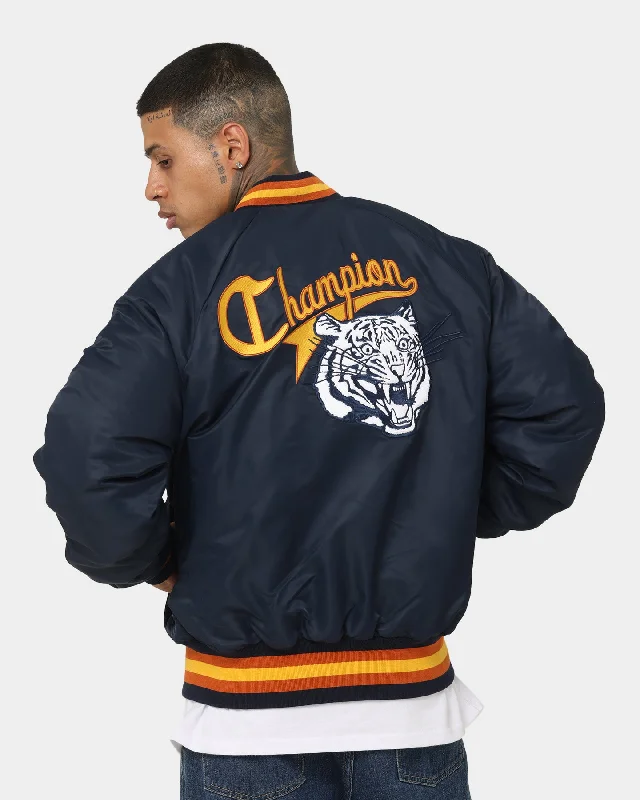 Champion Lifestyle Letterman Jacket Navy