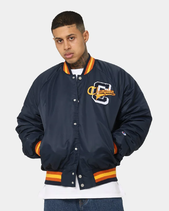 Champion Lifestyle Letterman Jacket Navy