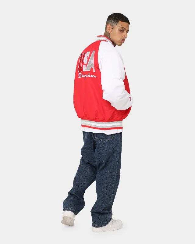 Champion Rebel USA Letterman Jacket Red Spark Csi