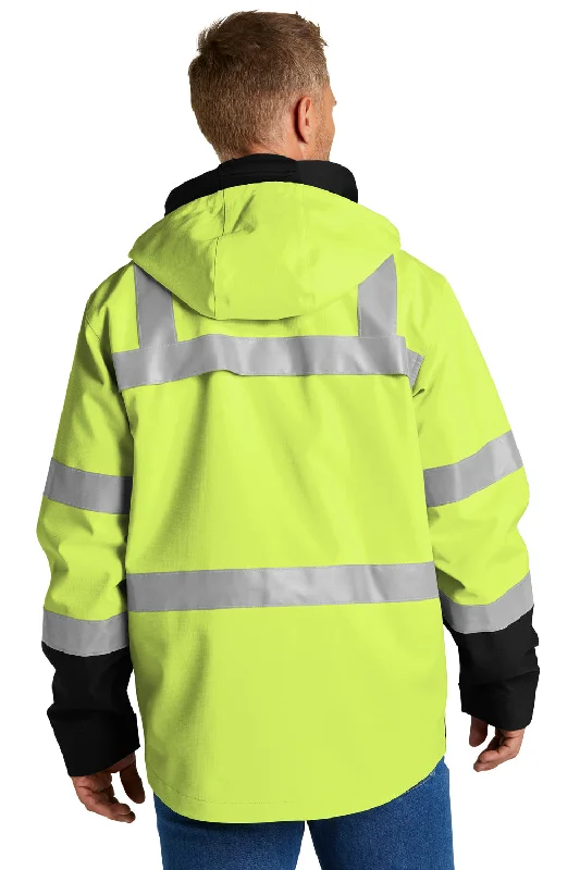 CornerStone Mens Enhanced Visibility Waterproof Full Zip Jacket - Safety Yellow