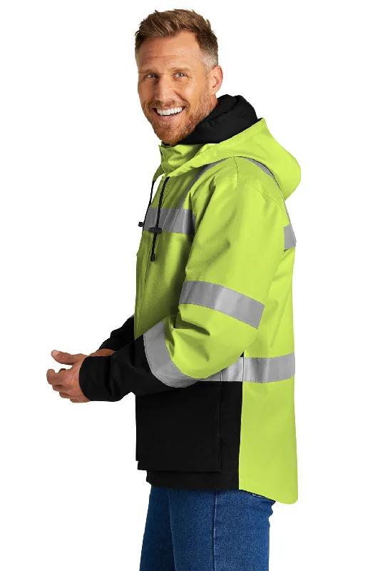 CornerStone Mens Enhanced Visibility Waterproof Full Zip Jacket - Safety Yellow