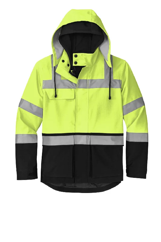 CornerStone Mens Enhanced Visibility Waterproof Full Zip Jacket - Safety Yellow