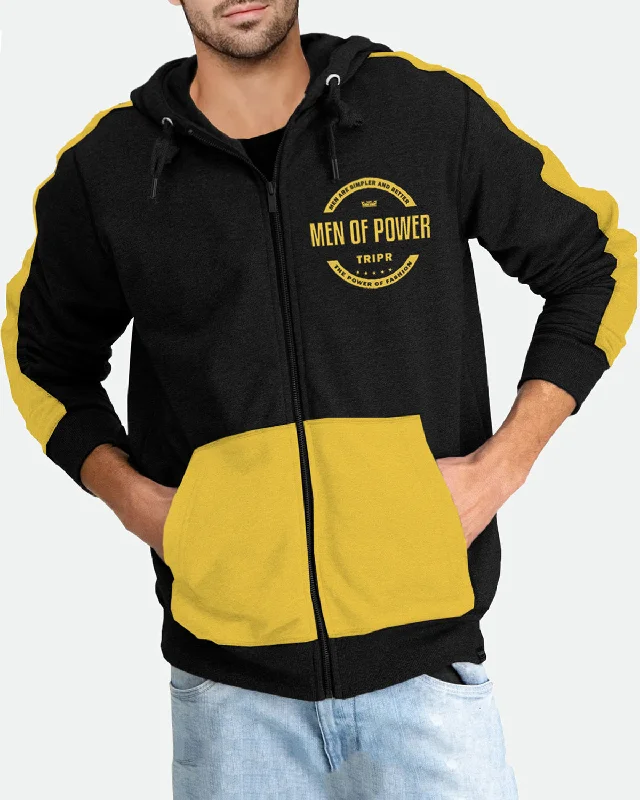 Full Sleeve Black & Yellow Men's Jacket