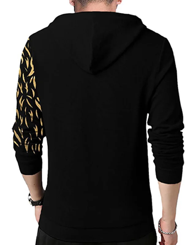 men black masked lion Printed Sweatshirt