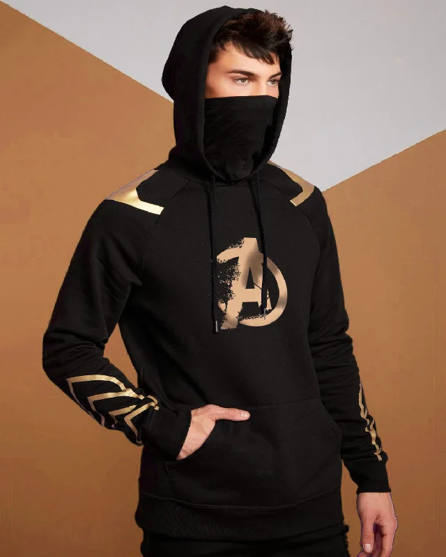 Golden Printed Avengers Sweatshirt