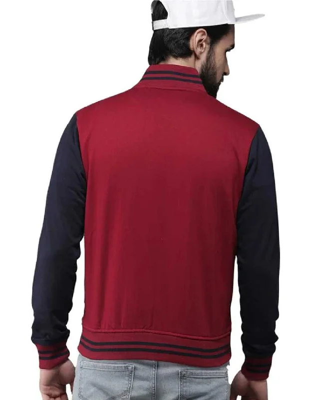 Lifestyle Maroon ColorBlock Jacket