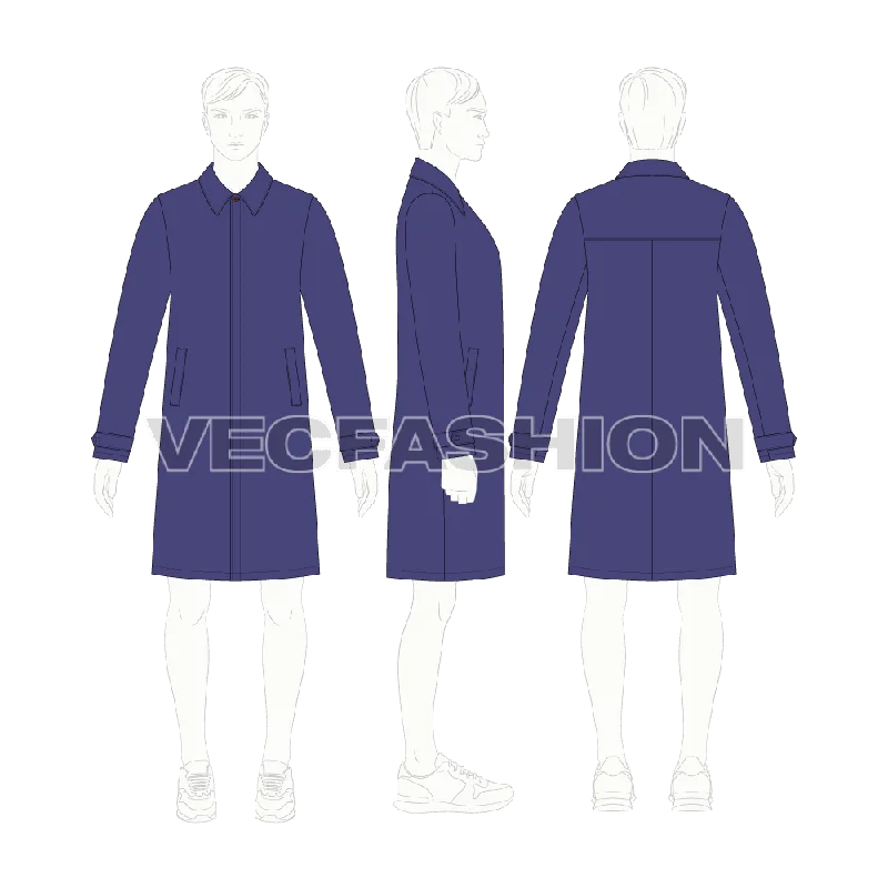 Mens Car Coat Vector