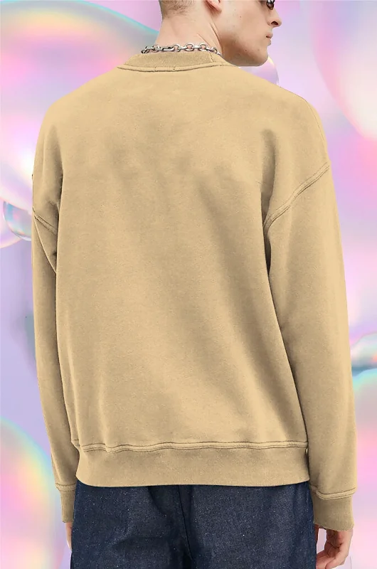 mens sweatshirt-beige