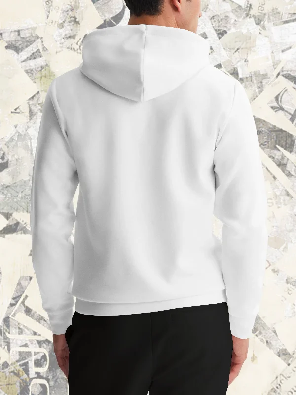 mens hooded sweatshirt-white