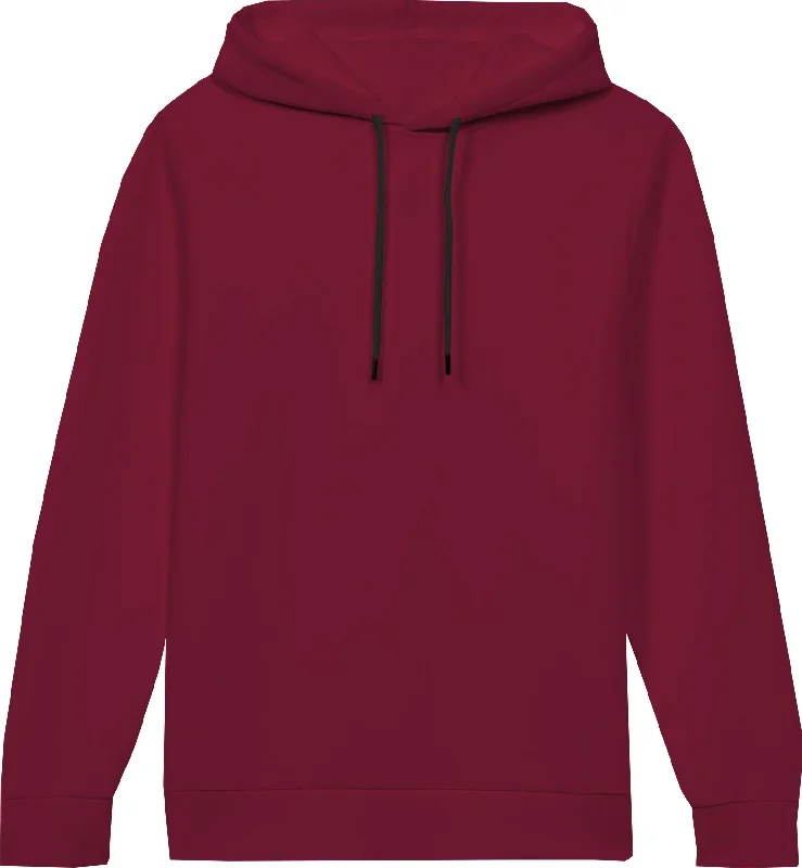 mens HOODED MAROON sweatshirt