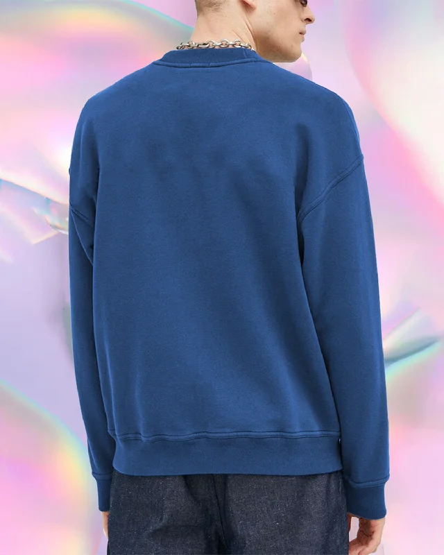 mens sweatshirt-ROYAL BLUE