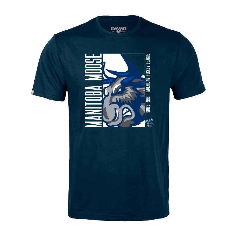 MOOSE BOXED T-SHIRT NAVY