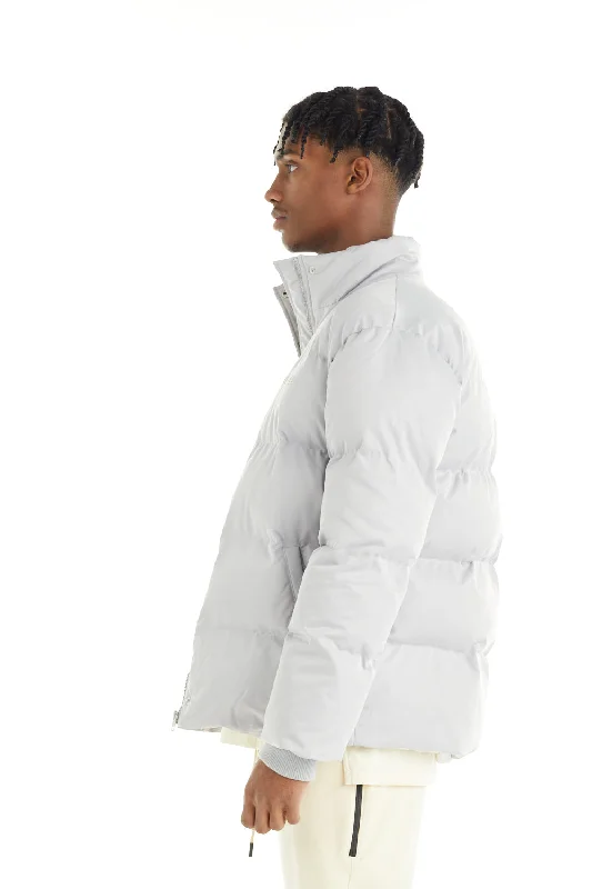 nANA jUDY Mens Central Puffer Jacket - Light Grey