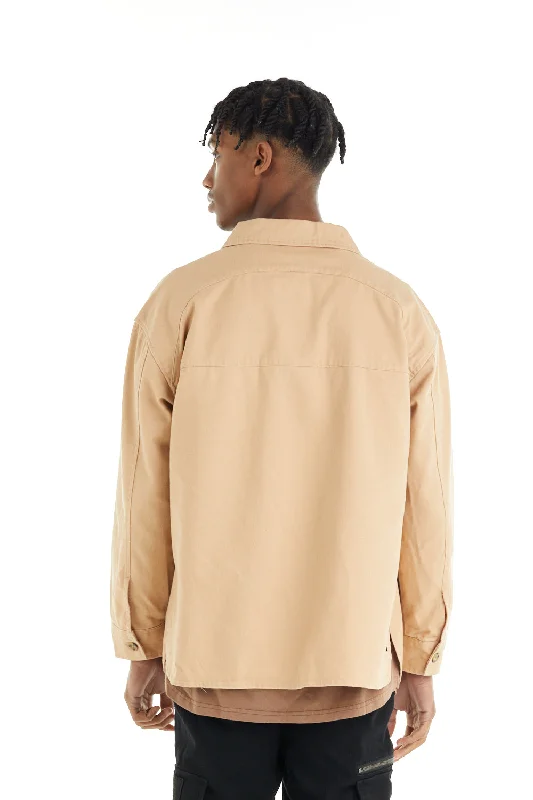 nANA jUDY Mens Dover Shacket Beige