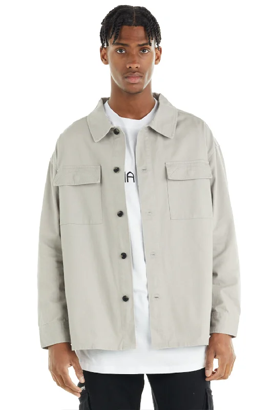 nANA jUDY Mens Dover Shacket Stone