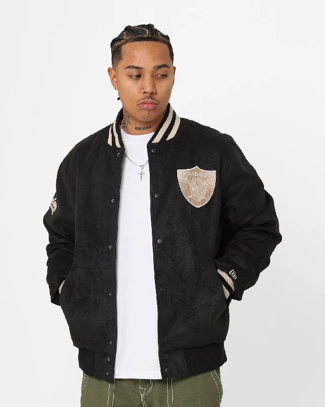 New Era Las Vegas Raiders Suede Jacket Black