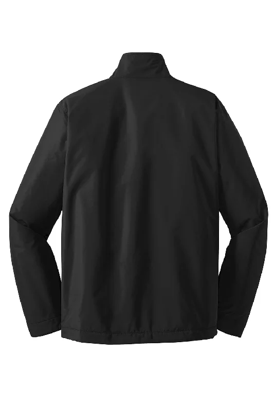 Port Authority Mens Challenger II Wind & Water Resistant Full Zip Jacket - Black