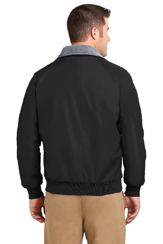 Port Authority Mens Challenger Wind & Water Resistant Full Zip Jacket - True Black