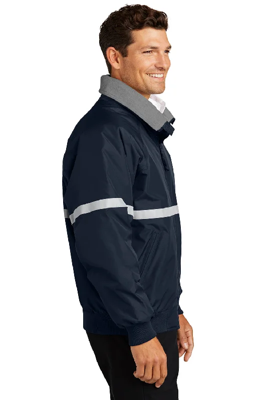 Port Authority Mens Challenger Wind & Water Resistant Full Zip Jacket - True Navy Blue