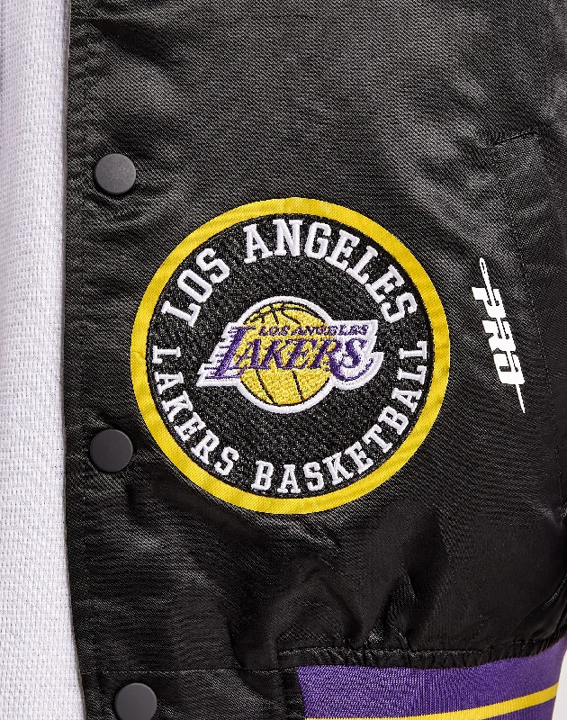 Pro Standard Los Angeles Lakers Satin Varsity Jacket