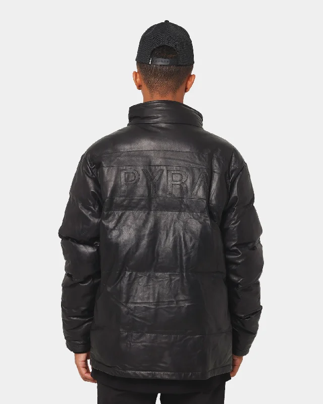 PYRA Leather Puffa Black