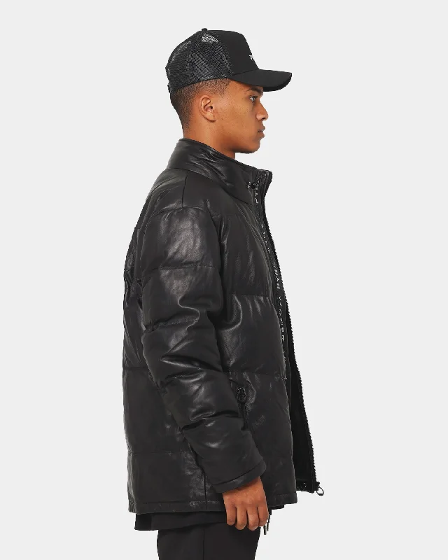 PYRA Leather Puffa Black