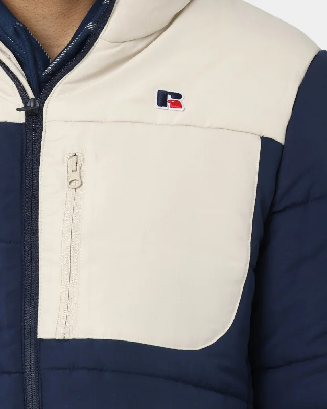 Russell Athletic Splinter Puffer Jacket Navy