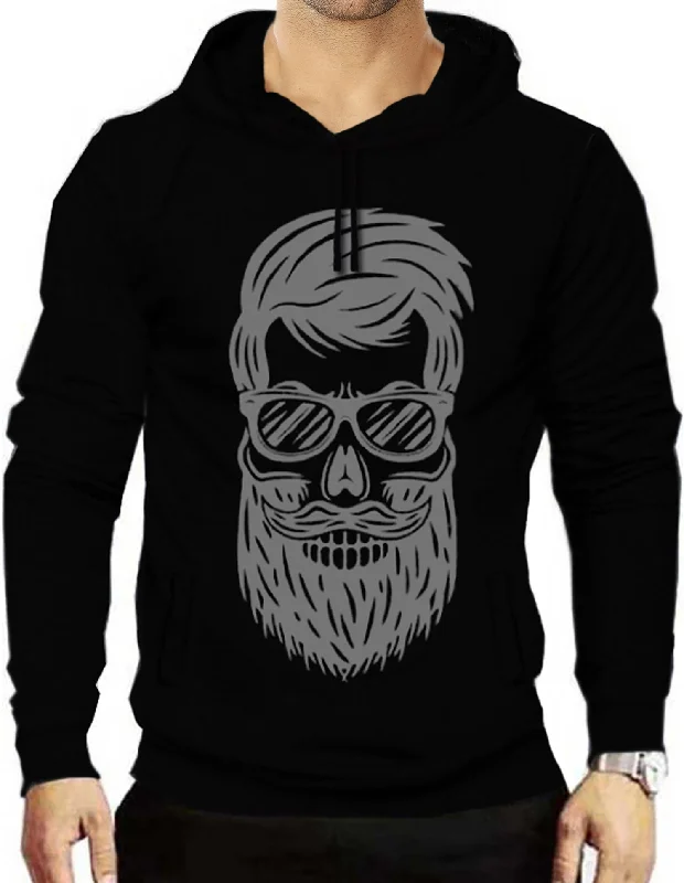 SKULL BEARD Printed Sweatshirt with hood