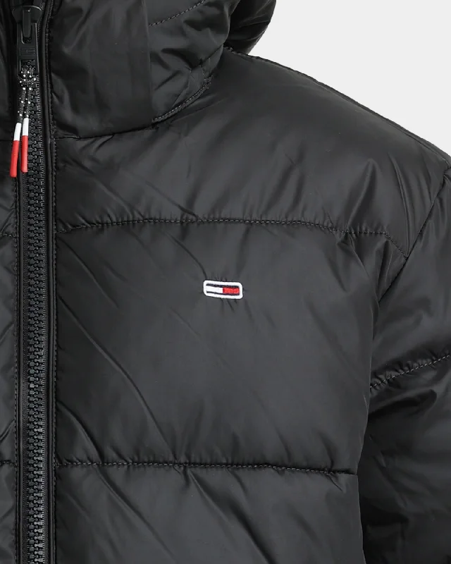 Tommy Jeans Back Flag Puffer Jacket Black