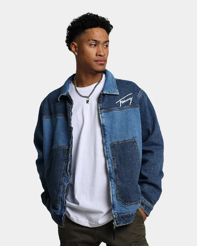 Tommy Jeans TJM Panel Zip Denim Jacket Denim Light