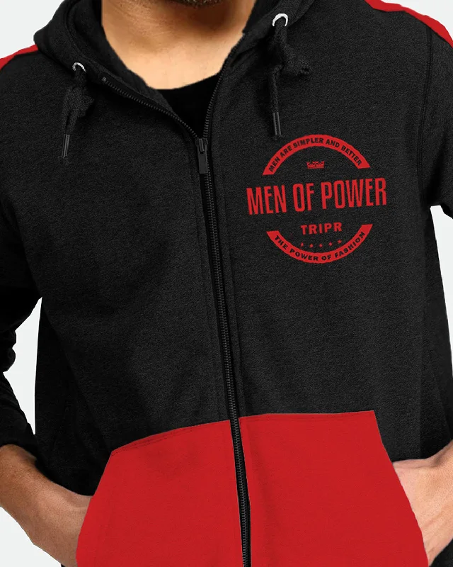 Full Sleeve Black,Red Men Jacket