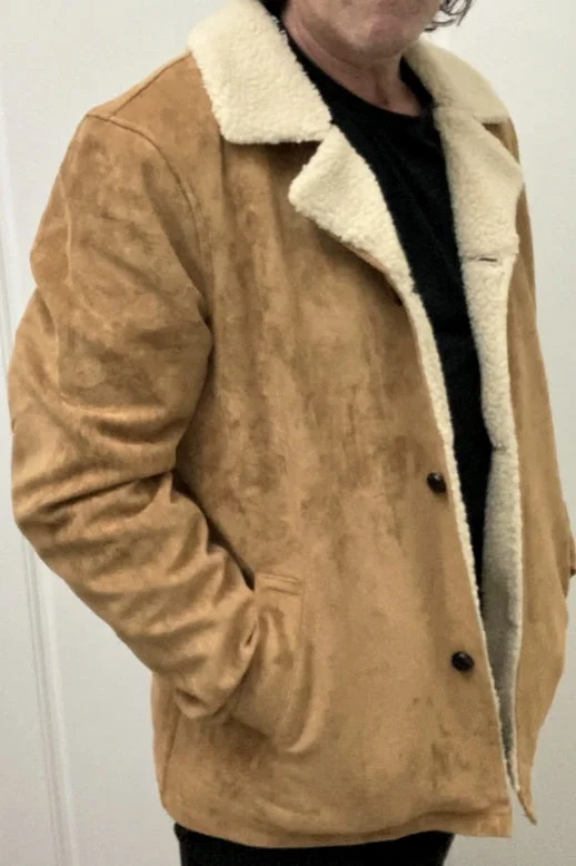 WranglerMens Faux Pas Sherpa Coat - Tan