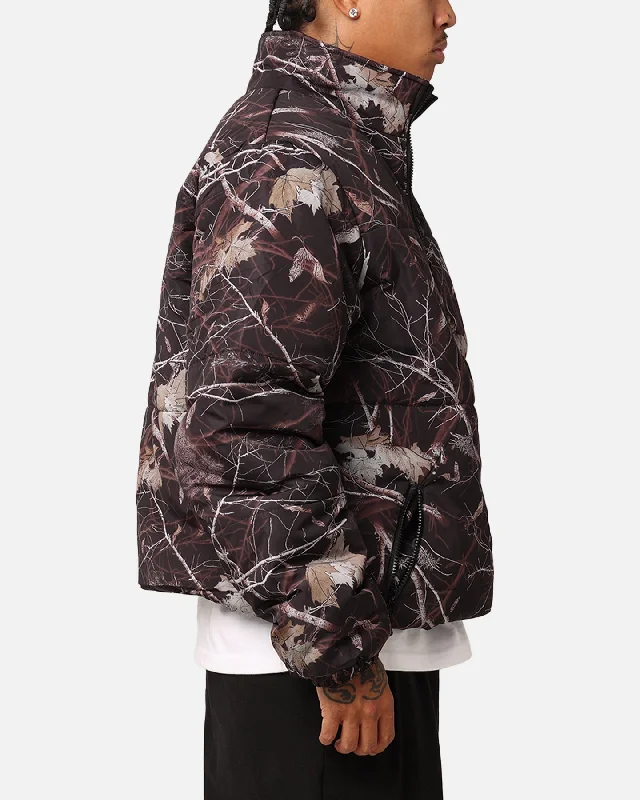 X-Large Wave Dye Puffer Jacket Dark Camo