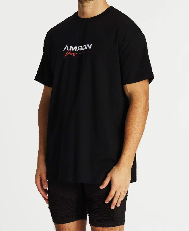 AMERICAIN Mens Le Meme Oversized Tee - Jet Black