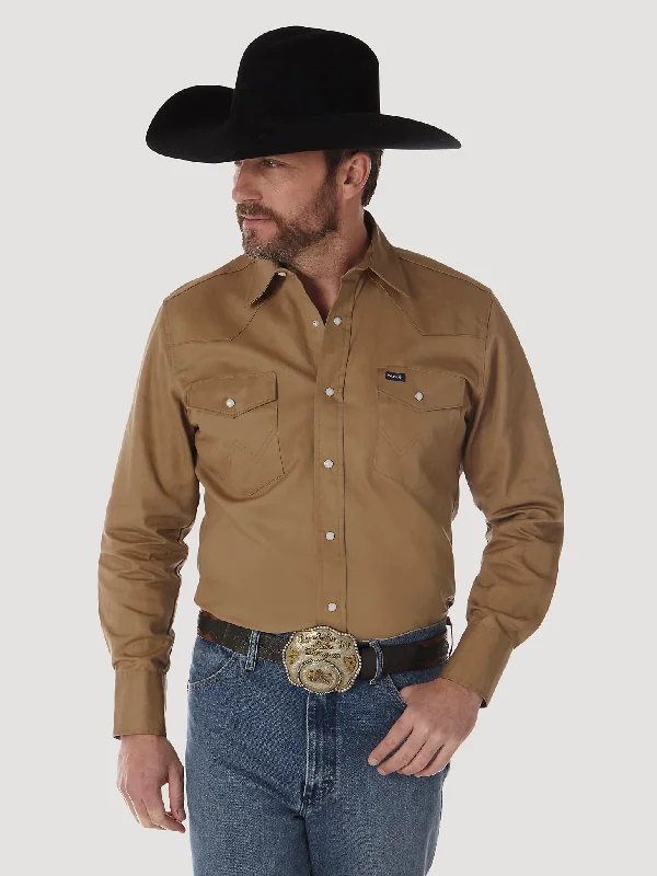 Men's Wrangler Authentic Cowboy Cut Snap Front Work Shirt #MS71519X (Big and Tall)