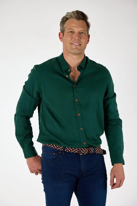 Gun Hill Mens Old Smoothy Shirt - Forest Green