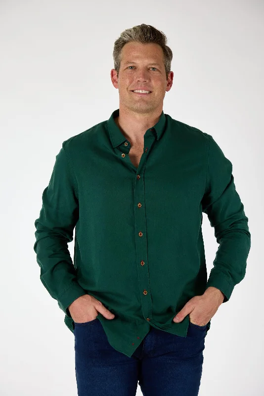 Gun Hill Mens Old Smoothy Shirt - Forest Green