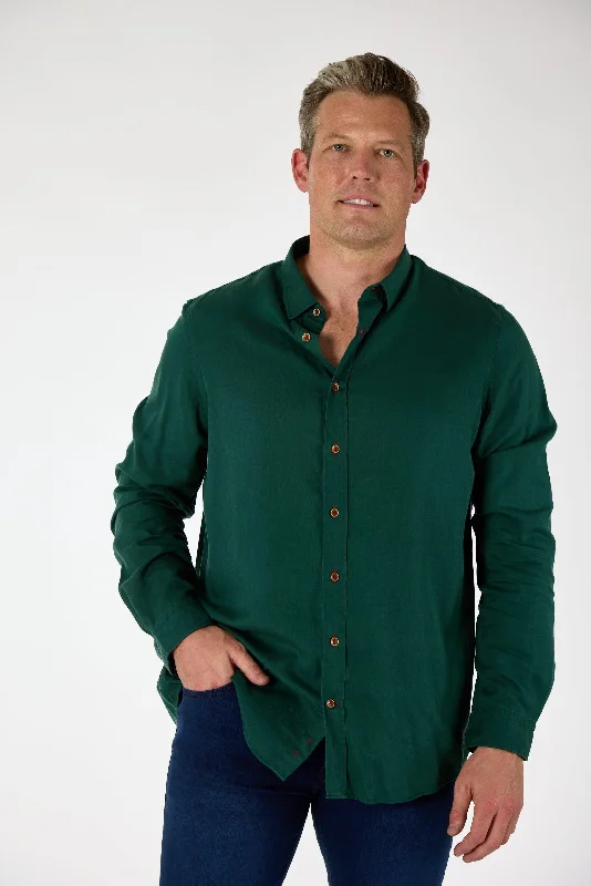 Gun Hill Mens Old Smoothy Shirt - Forest Green