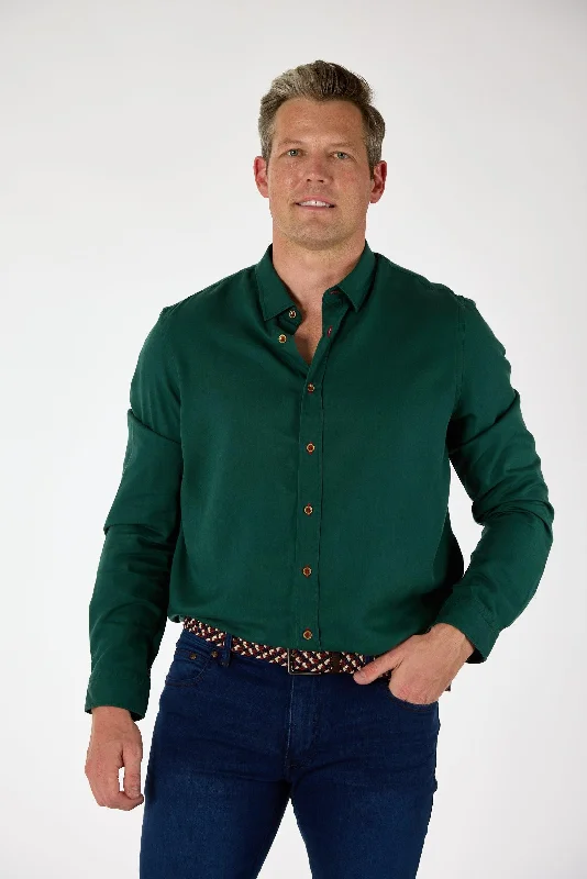 Gun Hill Mens Old Smoothy Shirt - Forest Green