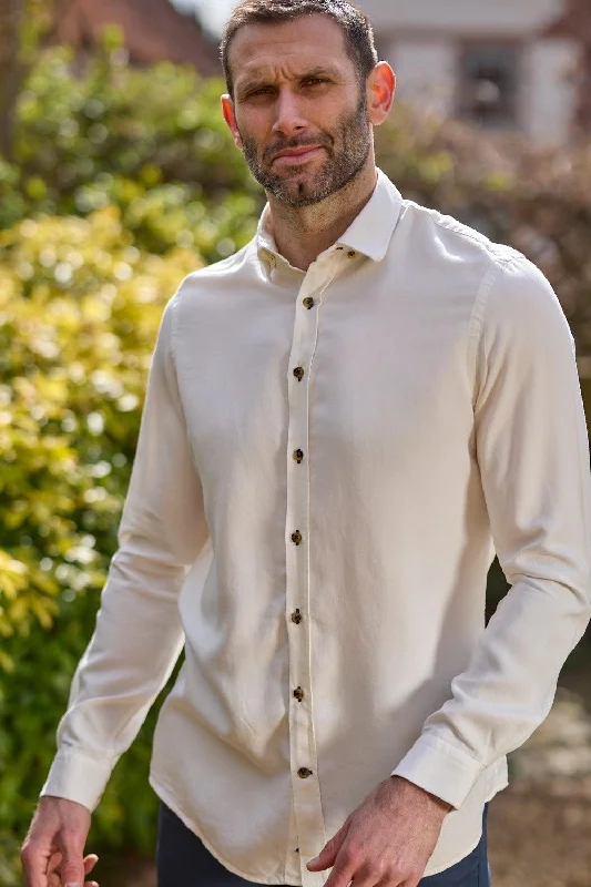 Gun Hill Mens Old Smoothy Shirt - Ivory