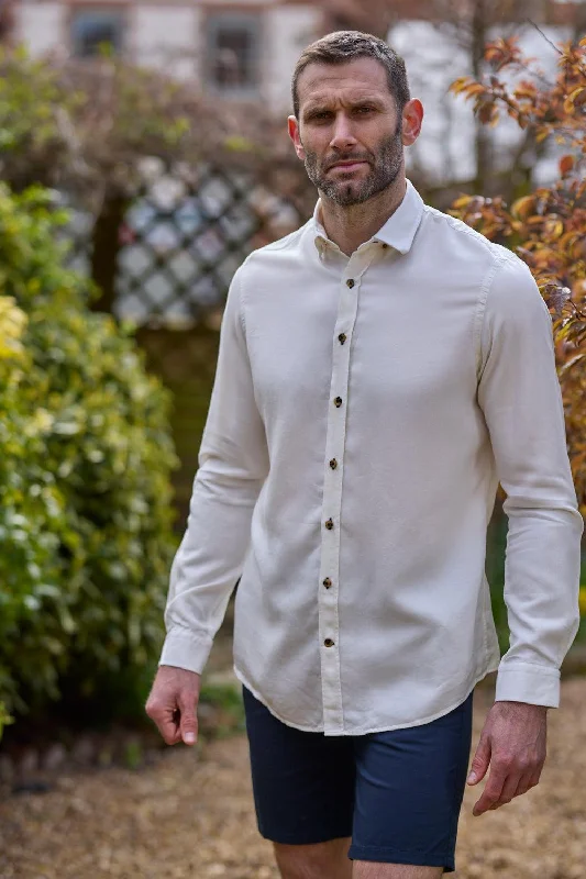 Gun Hill Mens Old Smoothy Shirt - Ivory