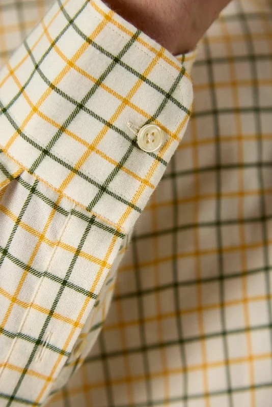 Gun Hill Mens Robinia shirt - Green/Gold