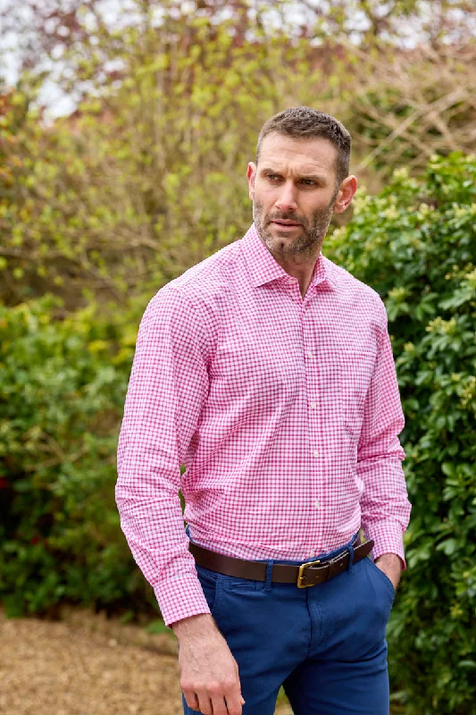 Gun Hill Sutton gingham shirt - Raspberry