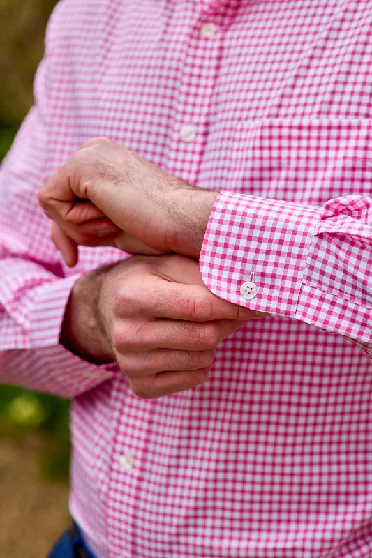 Gun Hill Sutton gingham shirt - Raspberry