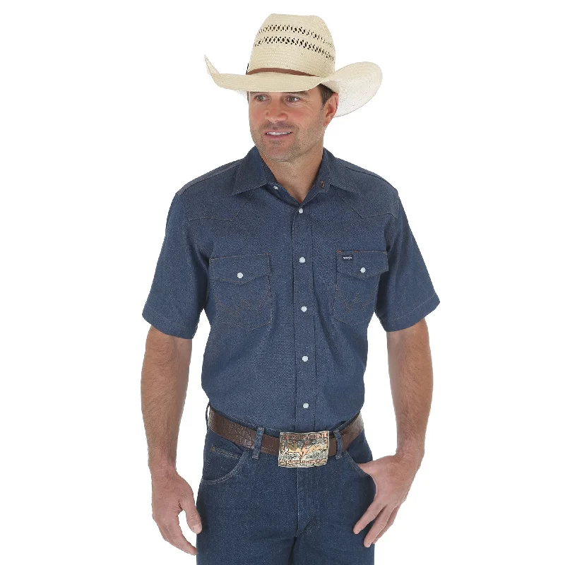 Men's Wrangler Authentic Cowboy Cut Snap Front Work Shirt #MS3127BX (Big and Tall)