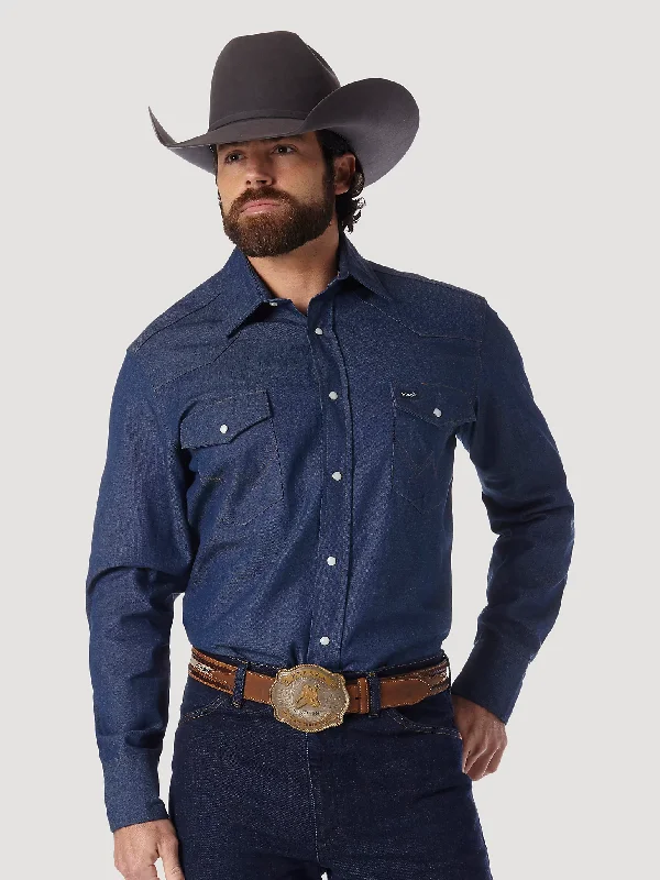 Men's Wrangler Authentic Cowboy Cut Snap Front Work Shirt #70127MW