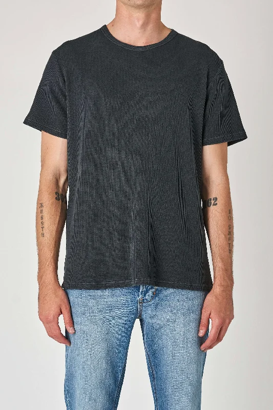 NEUW Mens Waffle SS Tee - Black